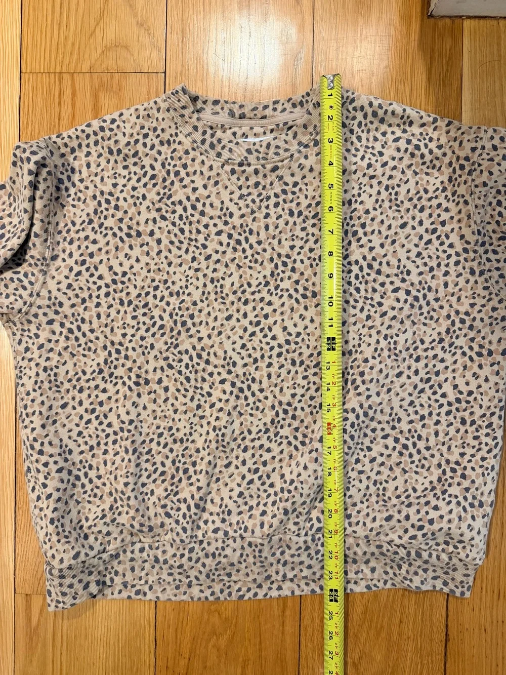 A&F Abercrombie Leopard Print Pullover Sweatshirt - Picture 4 of 5